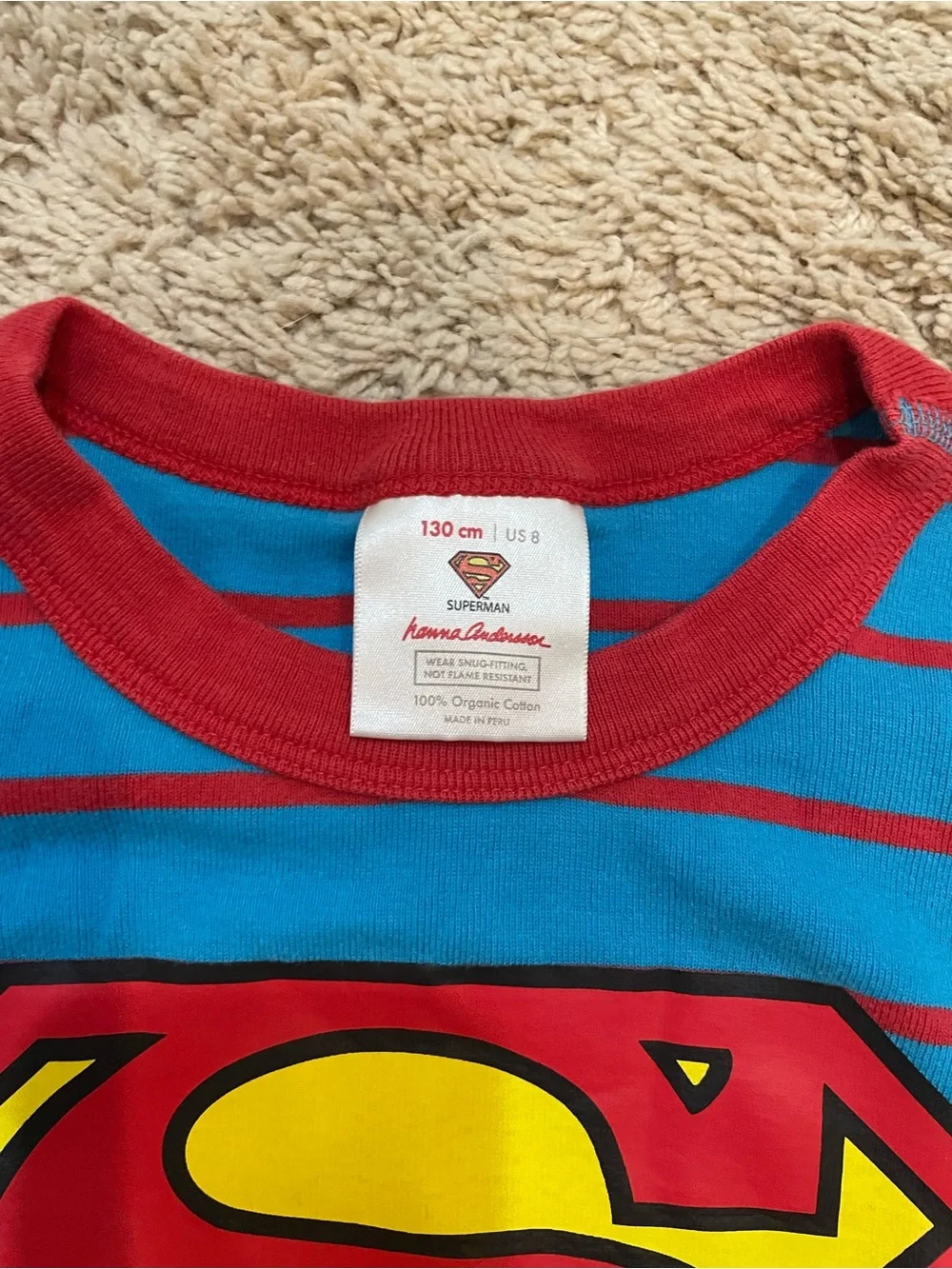Hanna Andersson Gray and Blue Kids Superman & Star Wars Pajama Set